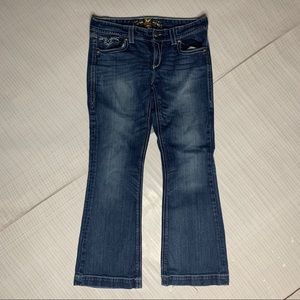 Maurices dark wash boot cut jeans